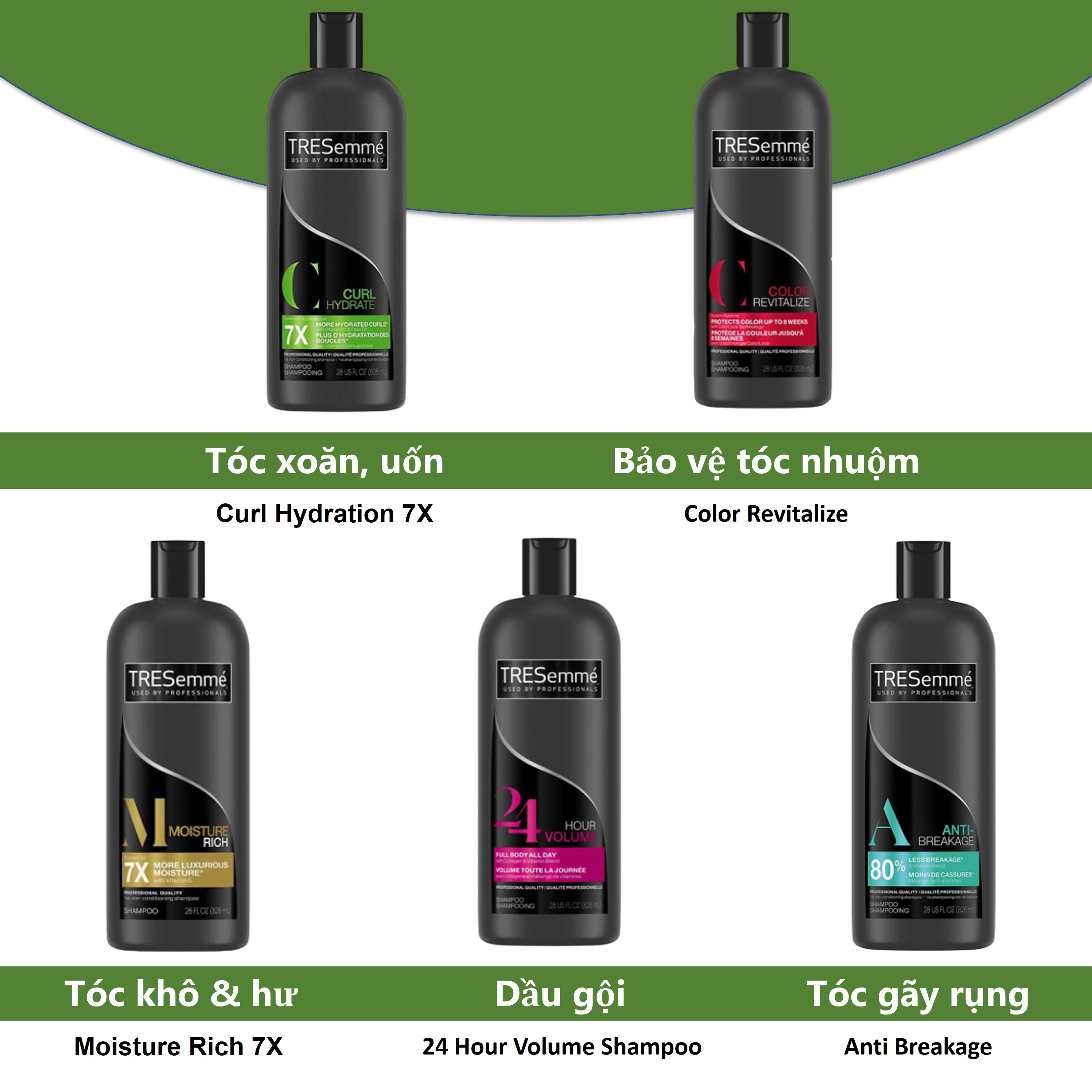 Dầu gội TRESemmé 24 Hour Volume Shampoo 828ml