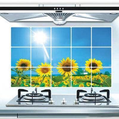 Miếng dán bếp giấy dán bếp chống dầu mỡ Decal giấy dán tường