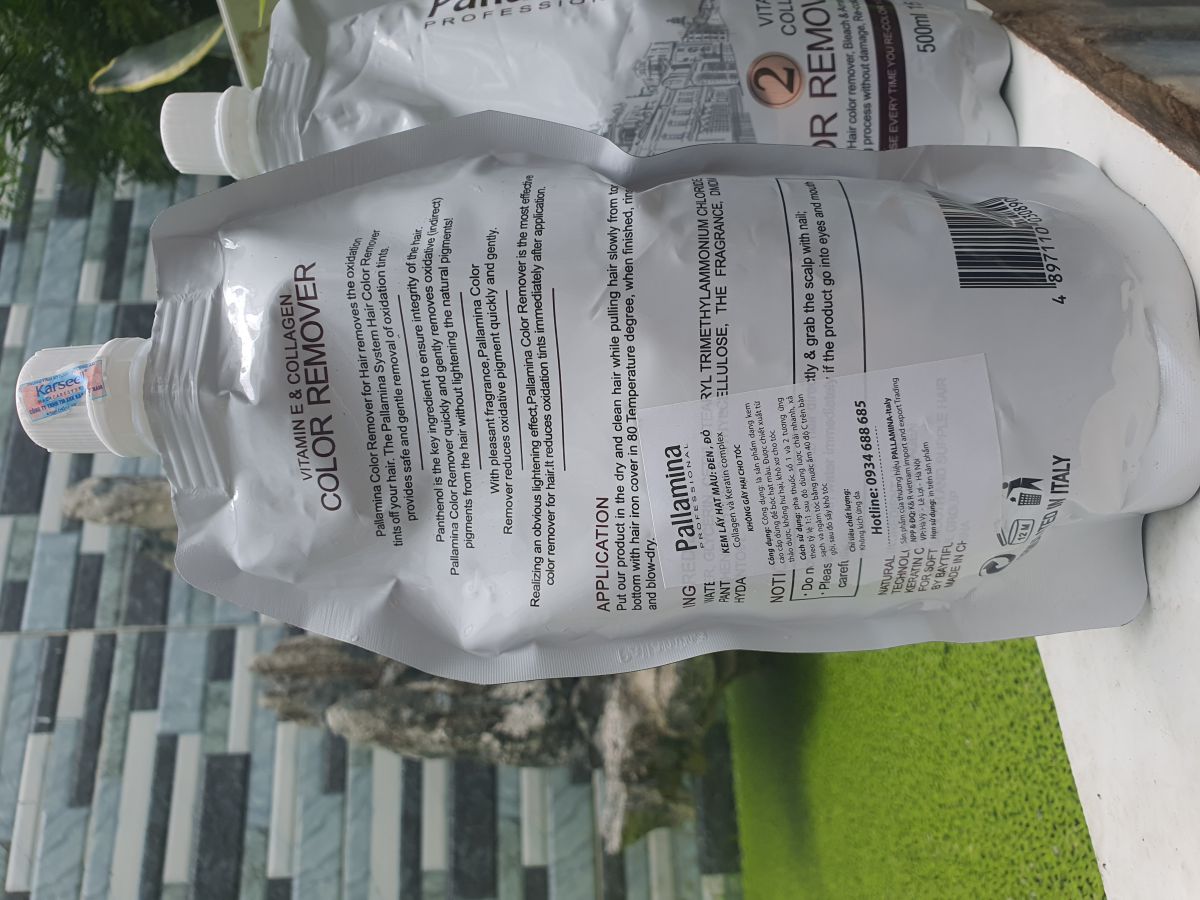 CẶP KEM LẤY HẠT MÀU: ĐEN, ĐỎ Pallamina COLOR REMOVE 500x2
