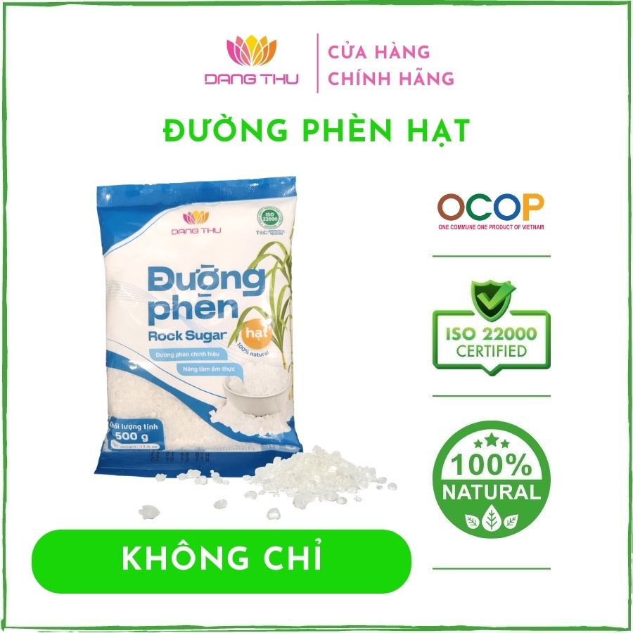Đường phèn hạt túi 500gr (Rock Sugar) - Đăng Thư