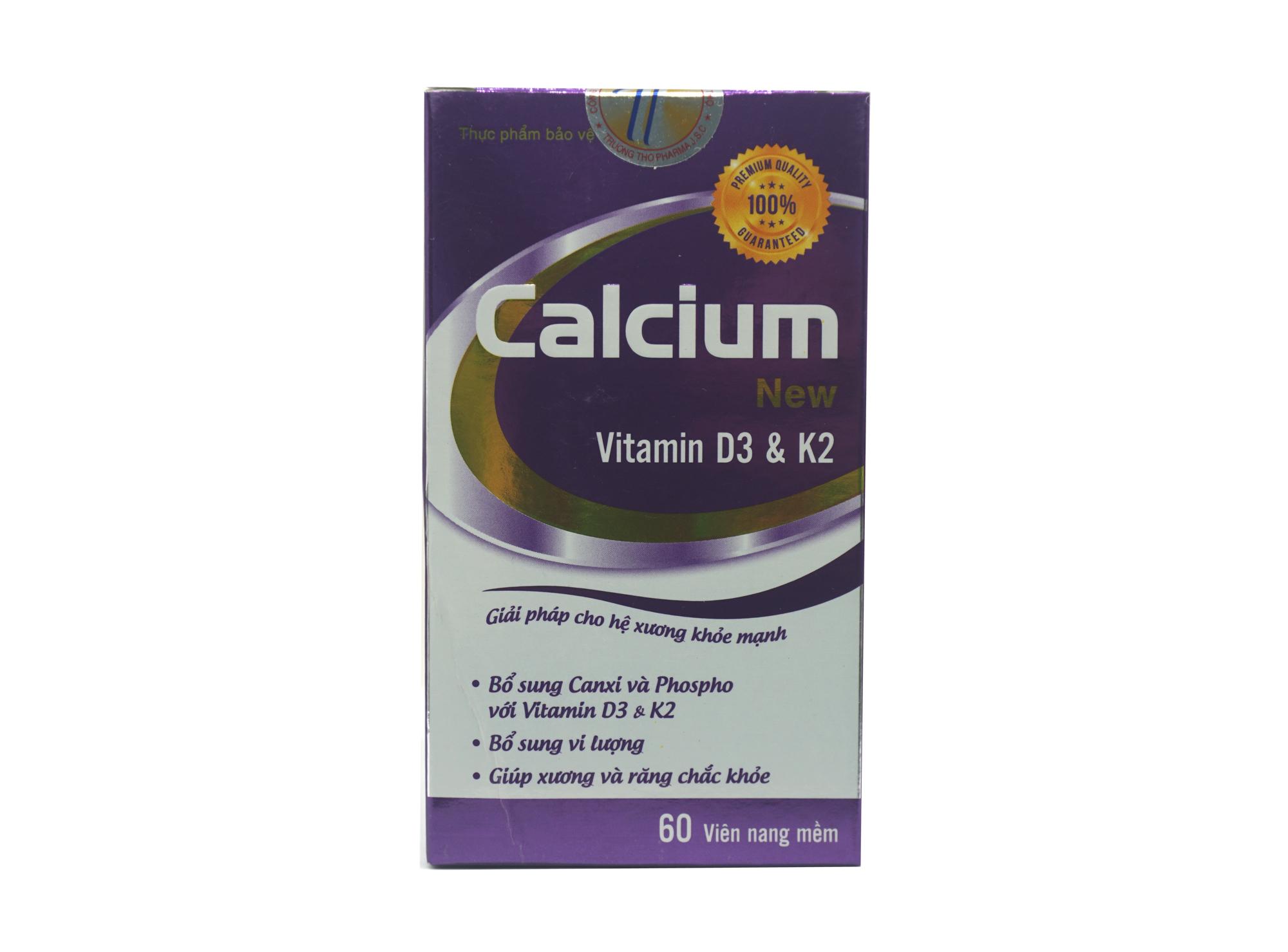 Calci New D3 & K2 giúp bổ sung Canxi