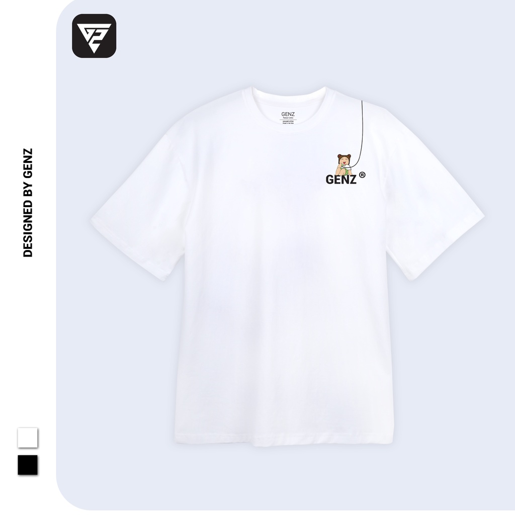 Áo thun tay lỡ GENZ phông Unisex oversize form rộng Mini Love