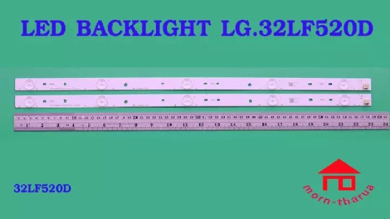 LG 32LF520D - Bộ 2 thanh 5 led (Socket ngang) cho Tivi LG và các dòng tương tự