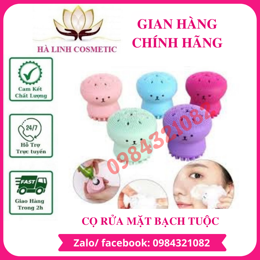 Cọ rửa mặt Bạch tuộc làm sạch da mặt