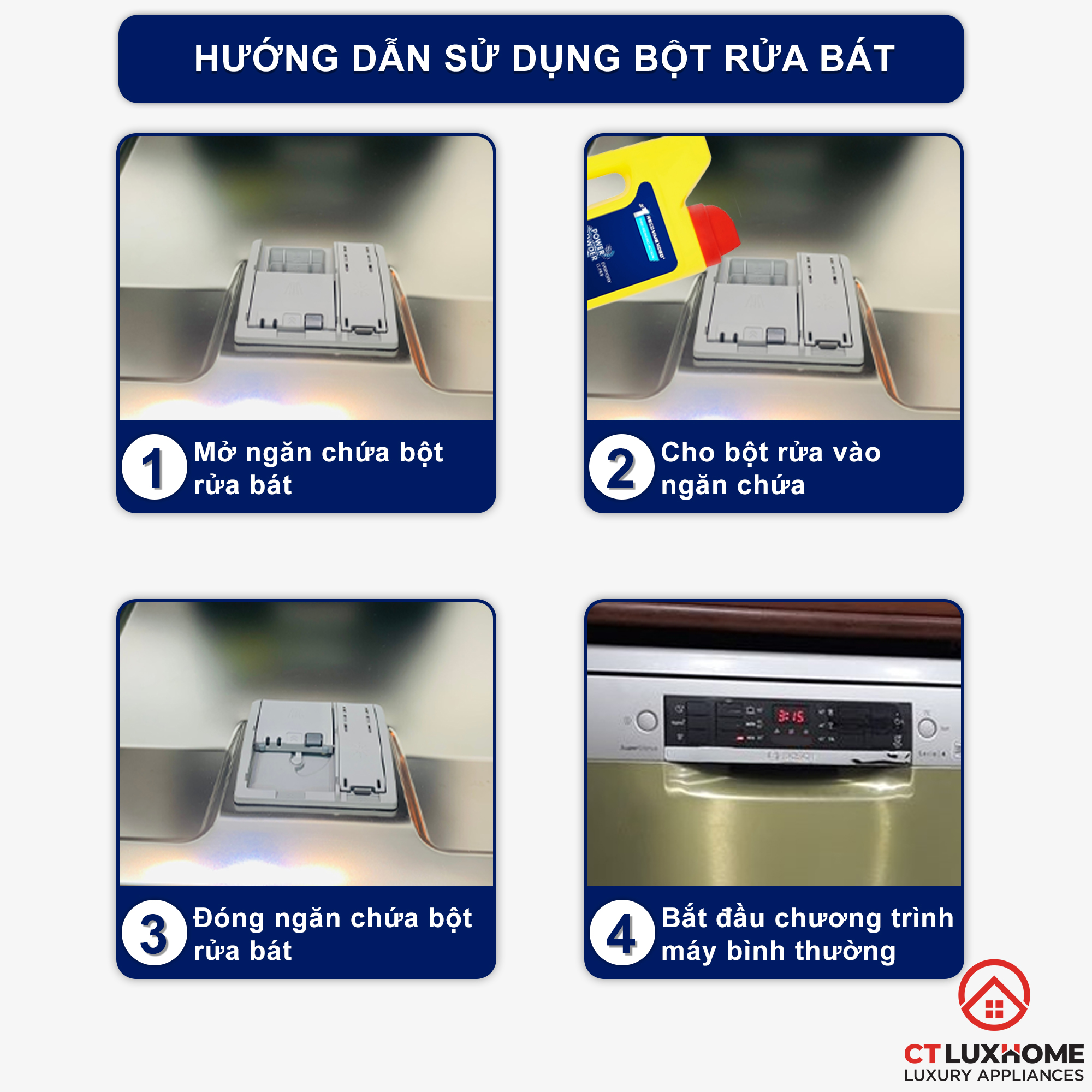 Bột rửa chén bát Finish Classic hương chanh 2.5kg
