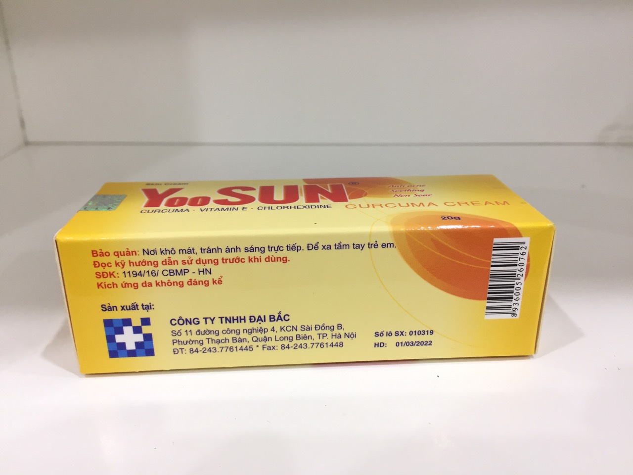 Yoosun Kem Nghệ tuýp 20g