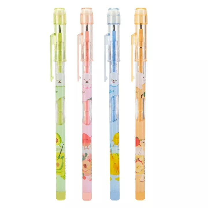 Bút chì khúc HB kèm tẩy Deli C095 (Combo 3 cây)