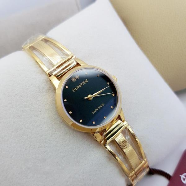 [Fullbox hãng] Đồng hồ nữ lắc tay Sunrise 9924SA kính Sapphire chống xước chống nước tốt