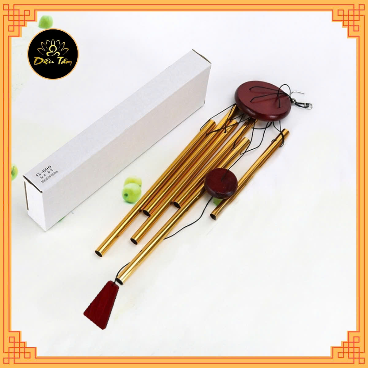 Chuông gió phong thủy may mắn 6 thanh MS131