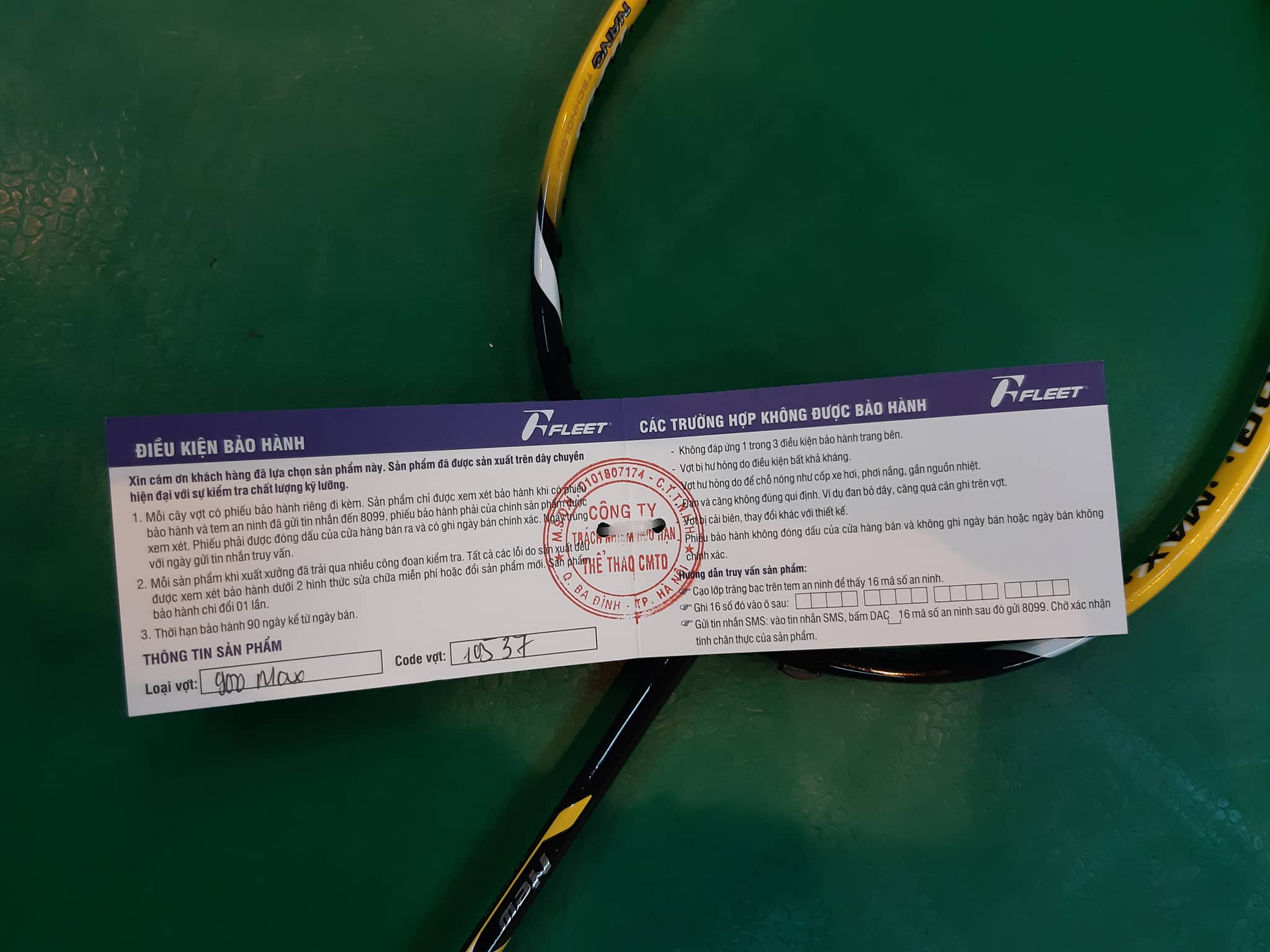 Vợt cầu lông Fleet 900 Max (Chính hãng)