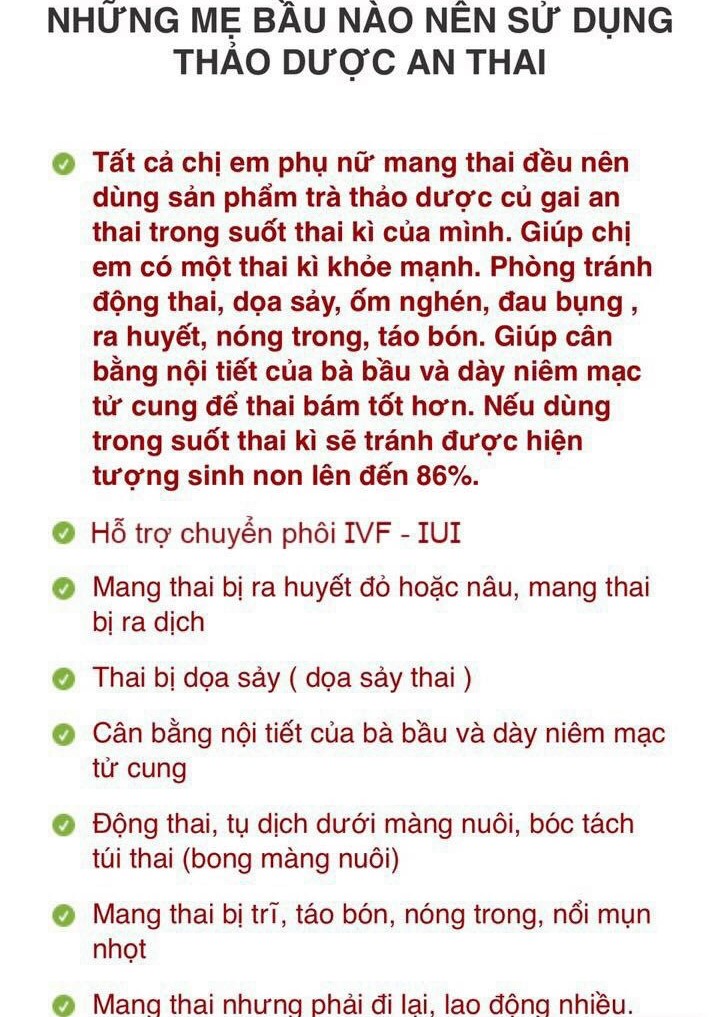 TRÀ THẢO DƯỢC CỦ GAI AN THÁI PHƯƠNG