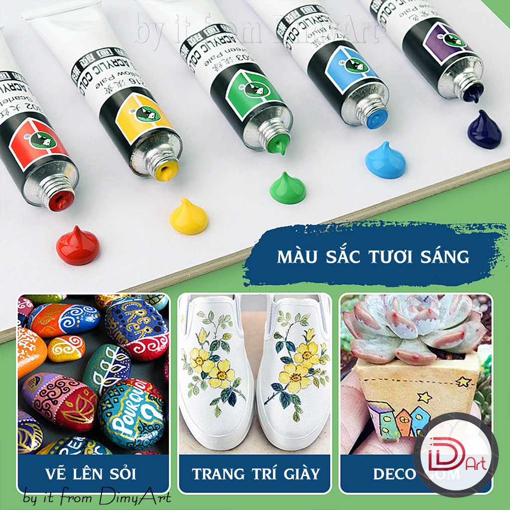 Set 18 màu acrylic Marie's (12ml/tuýp)