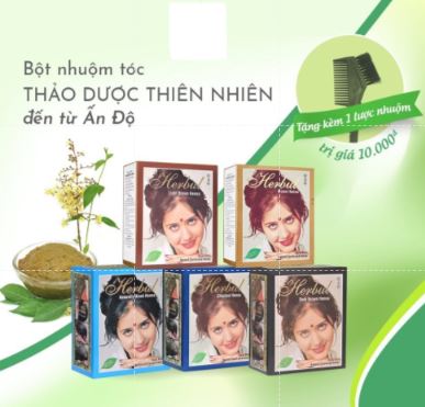 Bột nhuộm tóc thảo dược Henna - Đen 60g