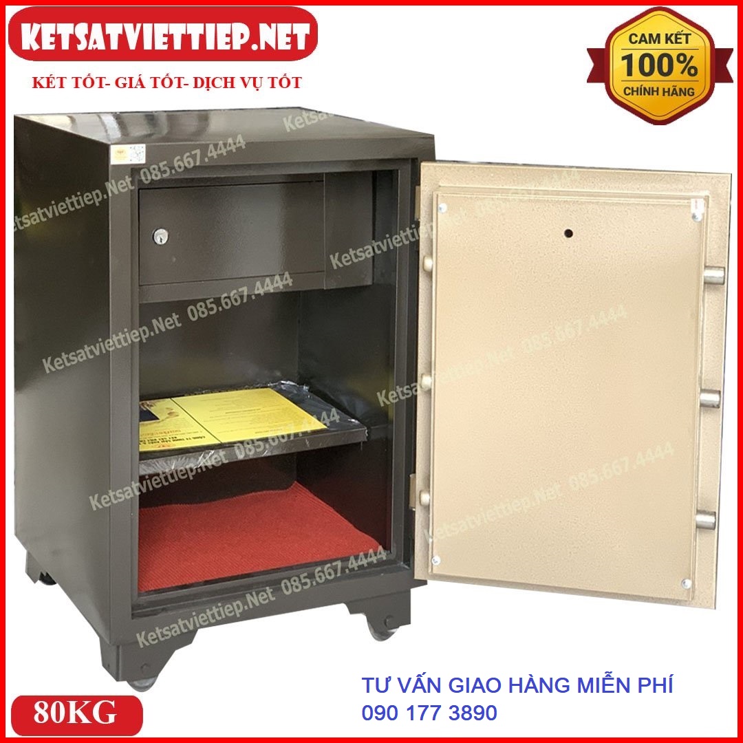 [ CHÍNH HÃNG ] Két sắt Việt Tiệp KV42E khóa điện tử - 80kg