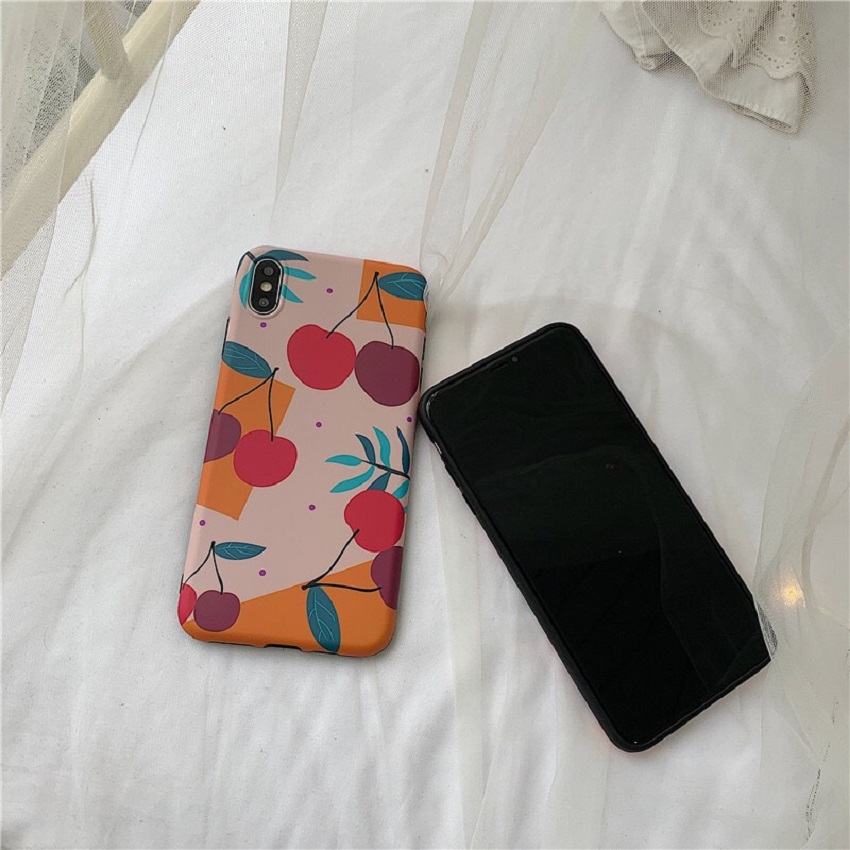 Ốp lưng iphone cao cấp full viền ốp silicon cherry dành cho iphone6/ iphone 6 plus/ iphone 7/ iphone 7plus/ iphone 8/ iphone 8plus/ iphone X/ iphone Xs max/ iphone 11/ iphone 11 pro/ iphone 11 pro max