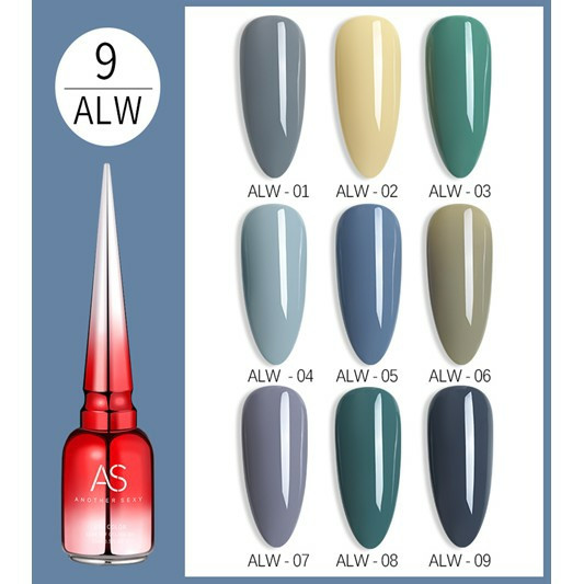 [HCM]Sơn gel As mã ALW 15ML - chai đỏ