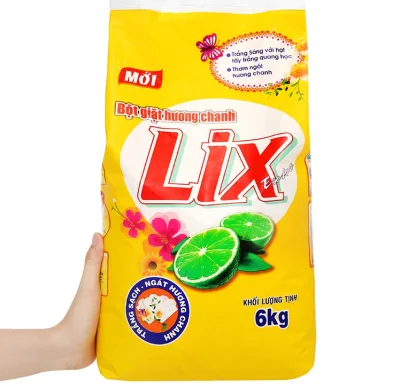 Bột giặt Lix Extra hương CHANH 5.5kg