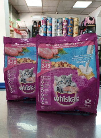 Thức ăn hạt Whiskas cho mèo con ( Từ 2-12 tháng) - Vị cá biển