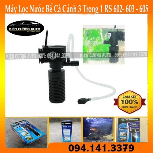 Máy lọc nước bể cá cảnh 3 trong 1 rs 603 – máy lọc vi sinh