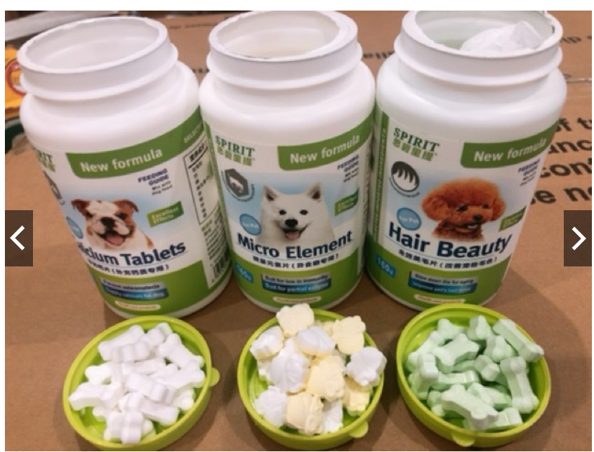 10 viên canxi/dưỡng lông/khoáng bổ sung dưỡng chất cho chó mèo chính hãng Spirit