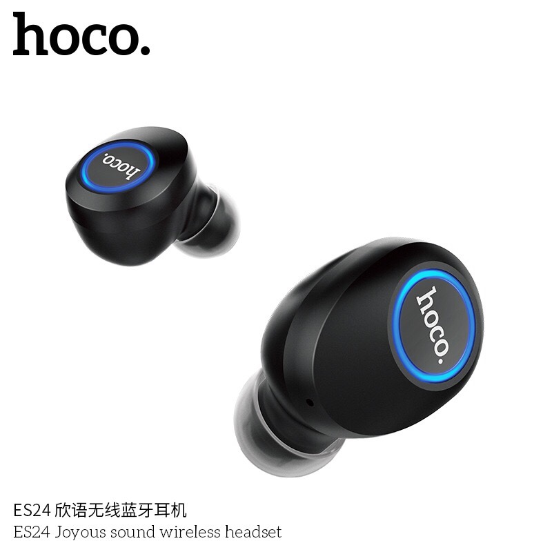 TAI NGHE HOCO ES24 BLUETOOTH V5.0 KIÊM ĐỐC SẠC 800mAh