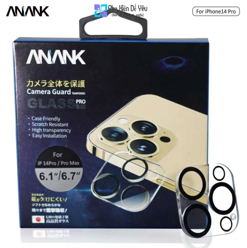 Miếng dán bảo vệ camera ANANK cho iPhone 14/ 14 Plus/ 14 Pro/ 14 Pro Max [Phân phối chính hãng]