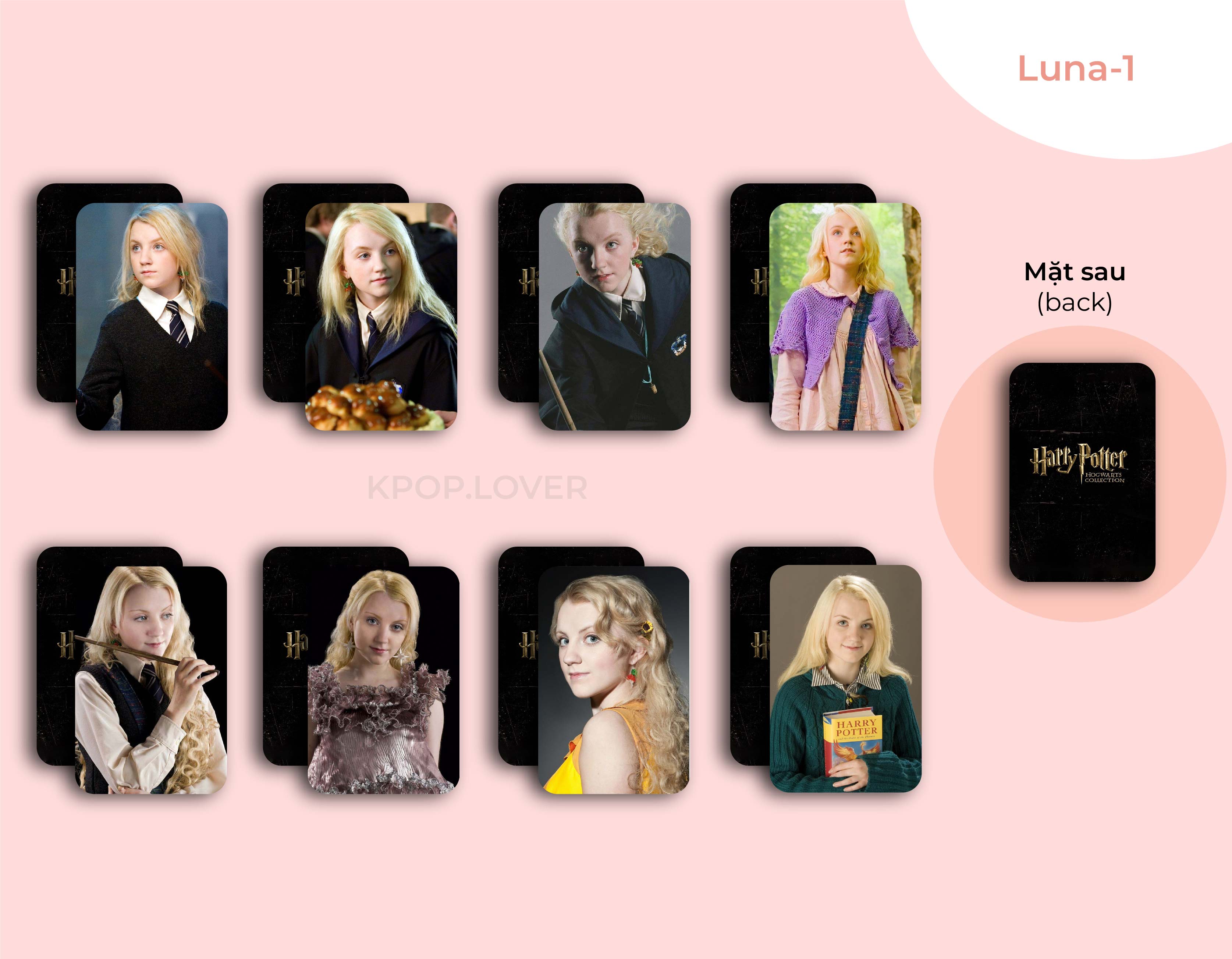 SET 8 CARD BO GÓC HARRY POTTER
