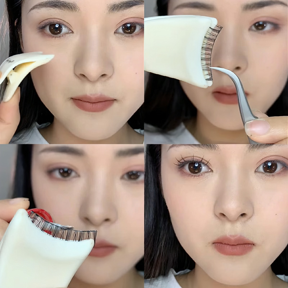 Convenient Tweezers for Applying False Eyelashes