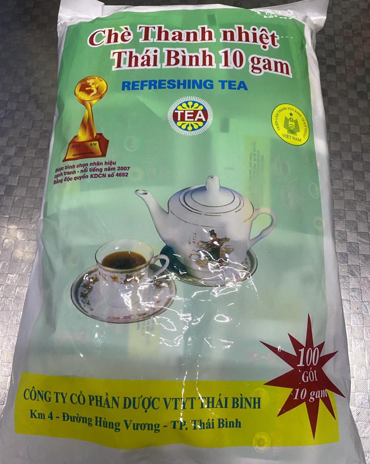 Chè Thanh Nhiệt THÁI BÌNH 100 gói x 10g