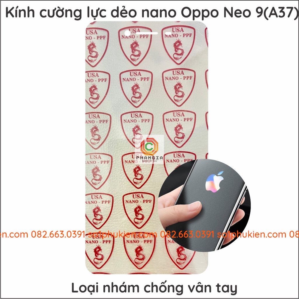 Dán cường lực Oppo neo 9 nano siêu dẻo siêu bền