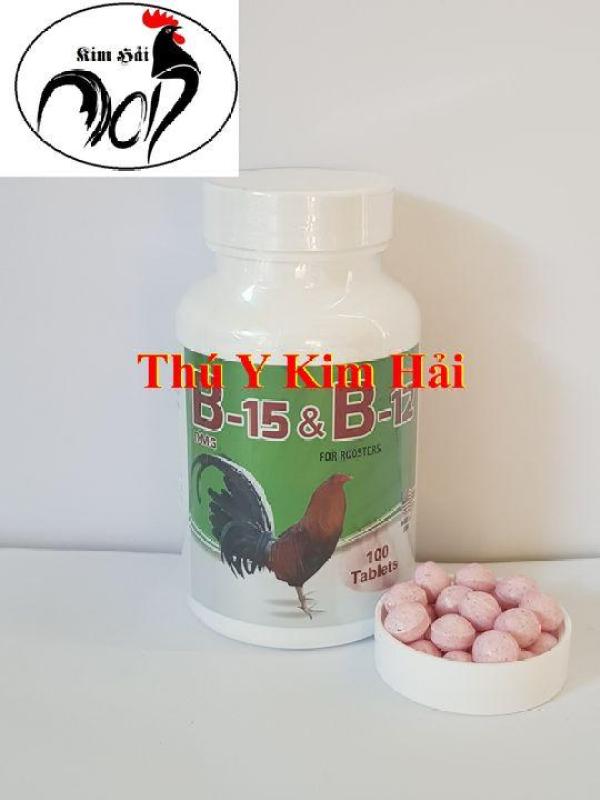 B15&B12-HỘP 100 VIÊN- NUÔI TĂNG BO,NHANH LÊN NƯỚC MÁU CHO GÀ ĐÁ.