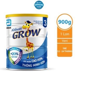 Sữa bột Abbott Grow 3 900g (bé 1-2 tuổi) - HSD luôn mới