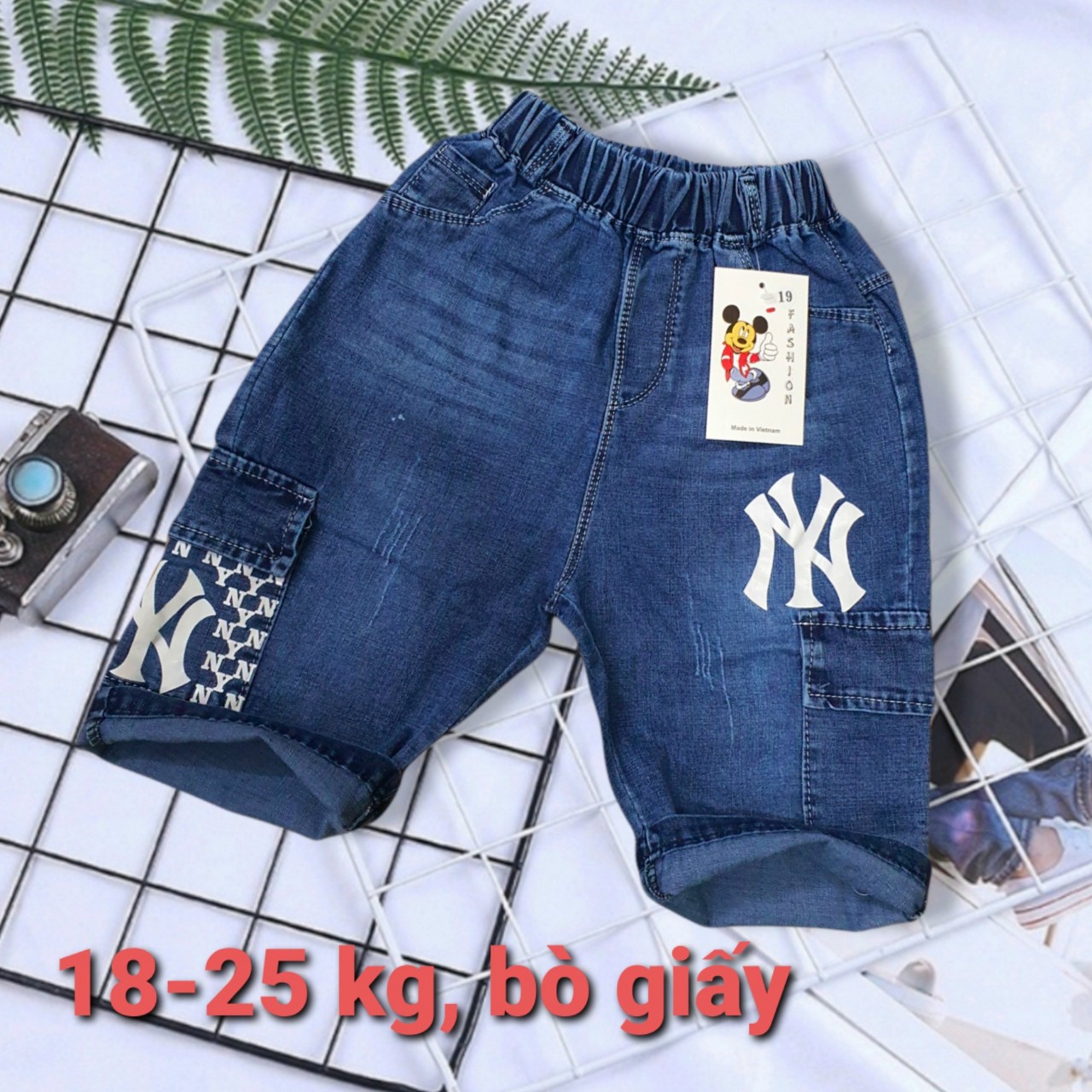 Combo 2 Quần jeans lửng cho bé trai phong cách thời trang cá tính