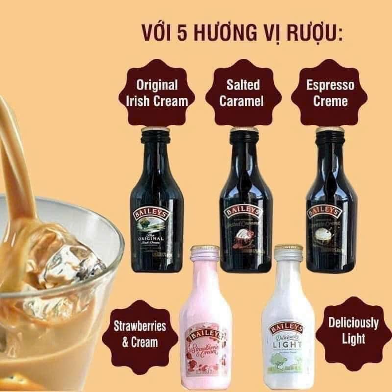 Set 12 chai rịu Baileys Mini