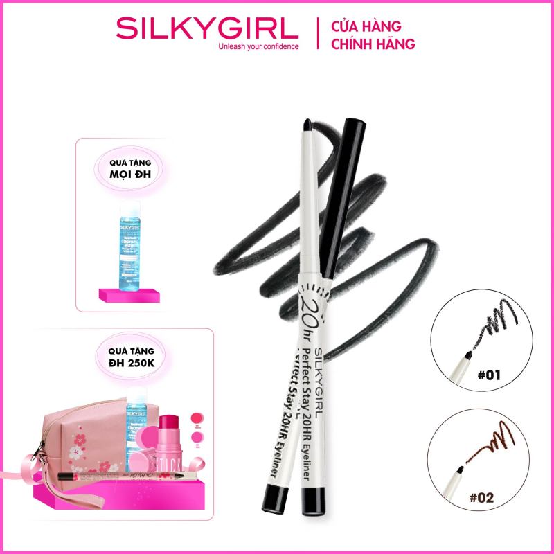 Chì Kẻ Viền Mắt Silkygirl Perfect Stay 20HR Eyeliner 0.28g