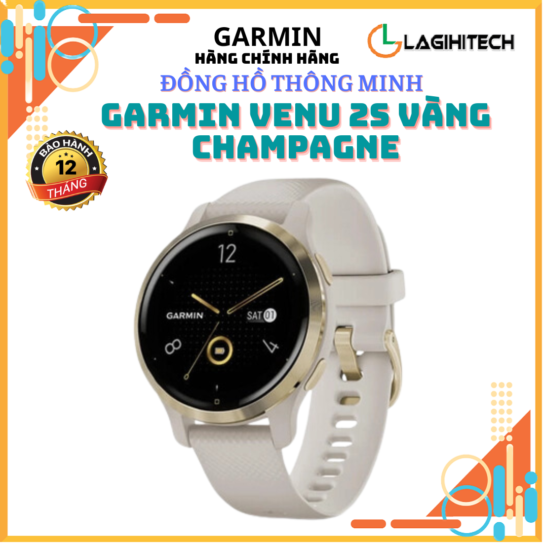 *Lagihitech* Đồng hồ thông minh Garmin Venu 2 Plus Bảo hành 1 năm - Hàng Chính Hãng FPT