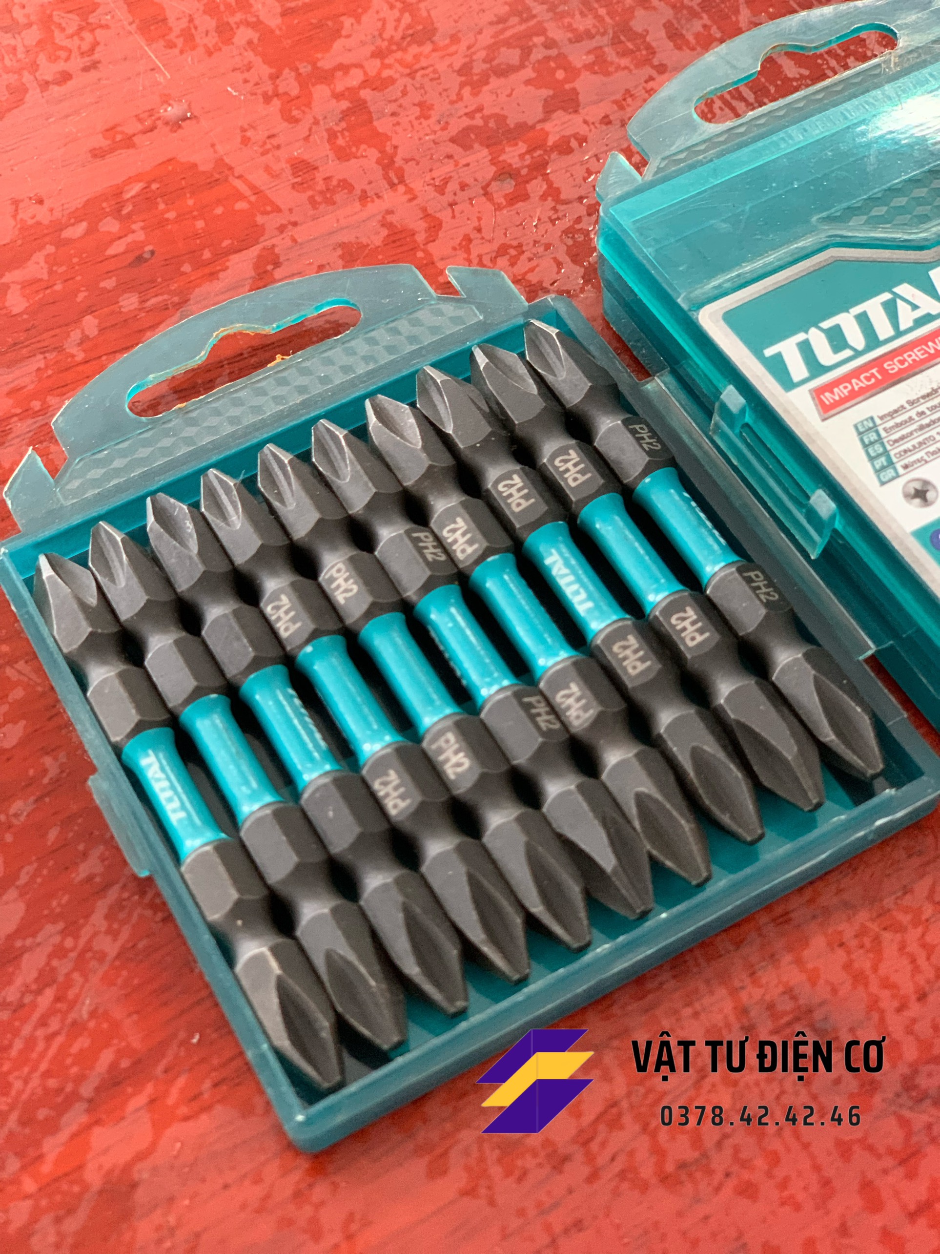Bộ 10 mũi bắt vít 2 đầu TOTAL
