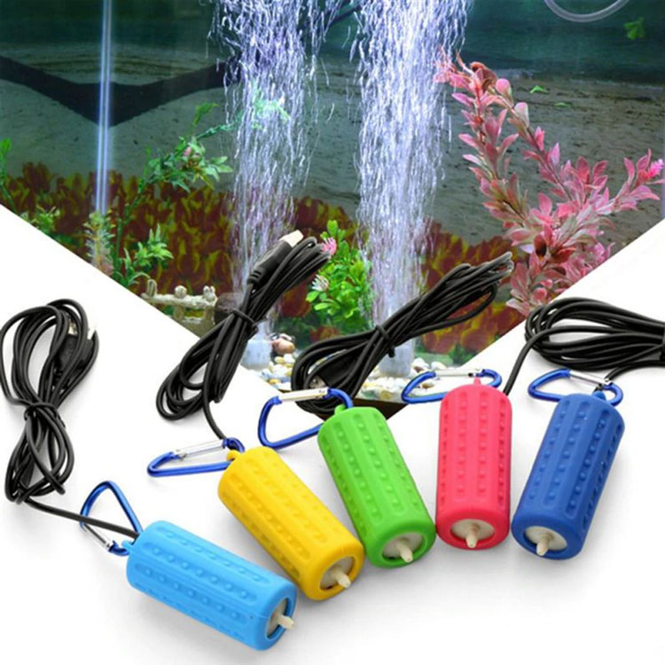 Máy bơm tạo Oxy dự phòng hồ cá USB 6V Mini