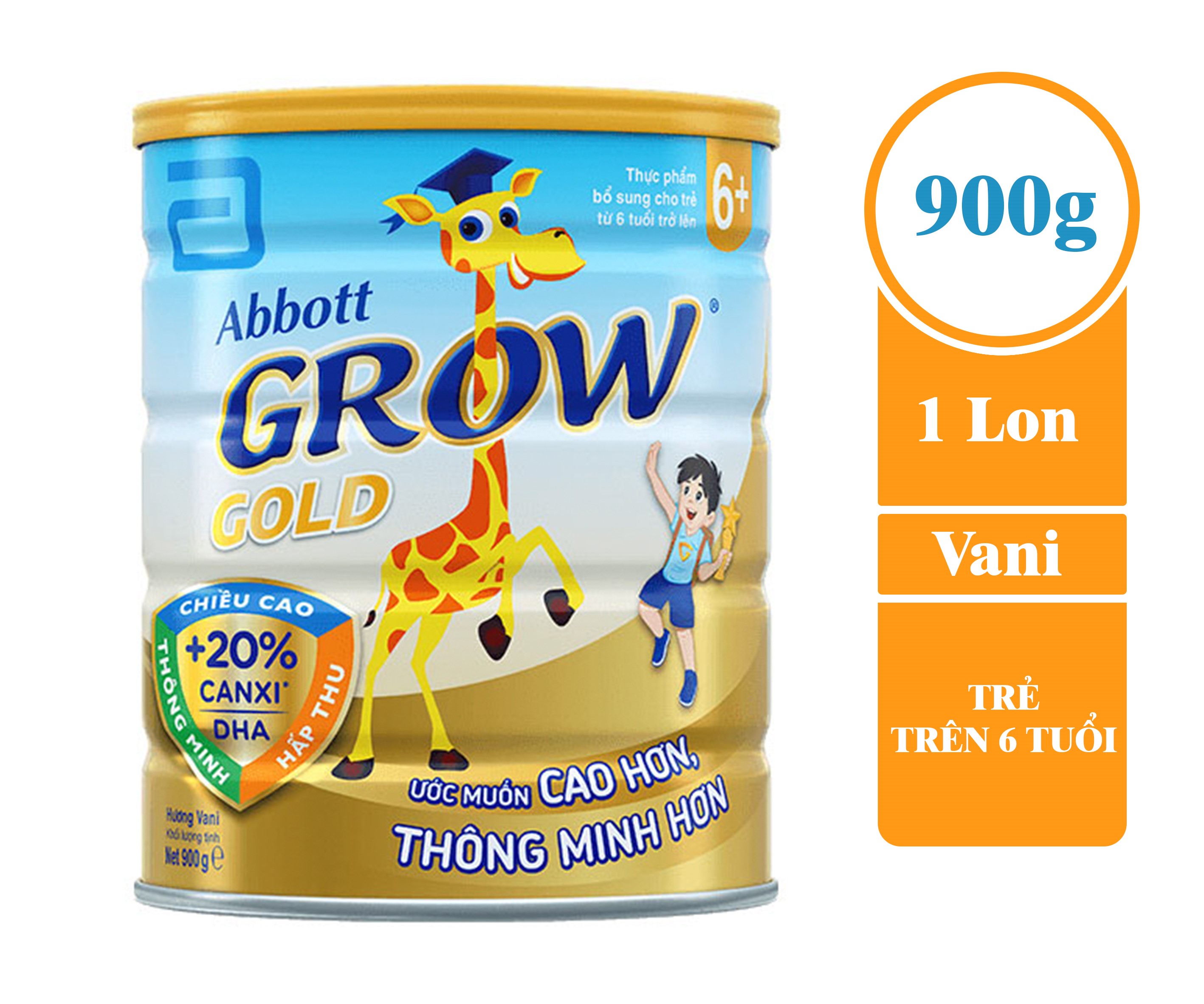 Sữa bột Abbott Grow Gold 6+ 900g