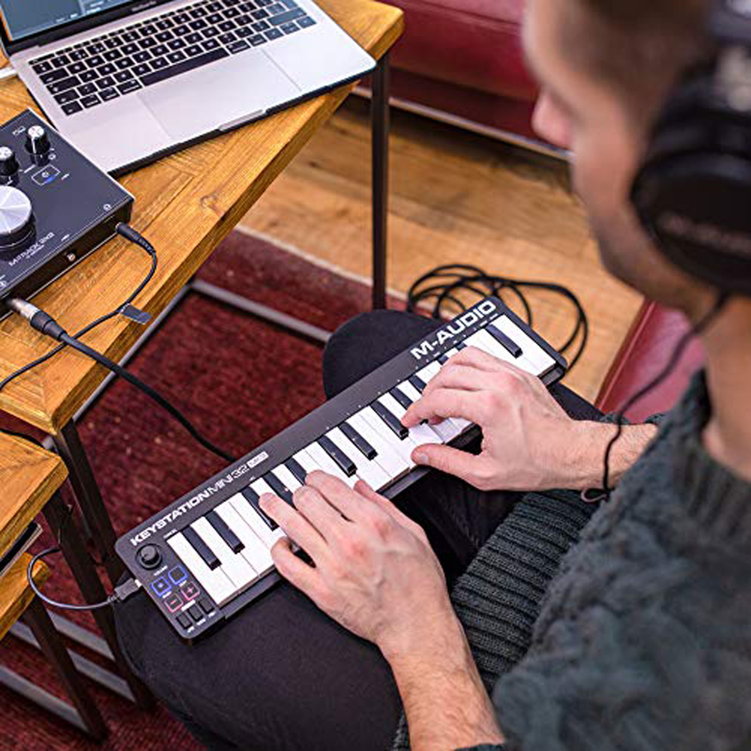 M-Audio Keystation Mini 32 MK3 Ultra Portable USB MIDI Keyboard Controller MKIII MAudio Bàn phím làm nhạc - Sản xuất âm nhạc producer