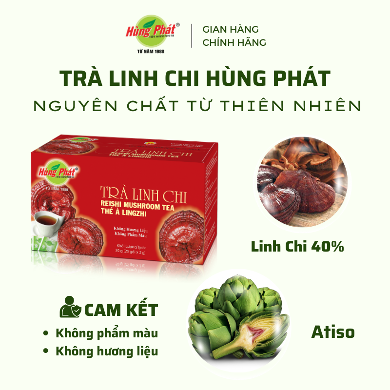 Thanh Mat Ganoderma Tea Box of 25 Packs - Hung Phat Tea