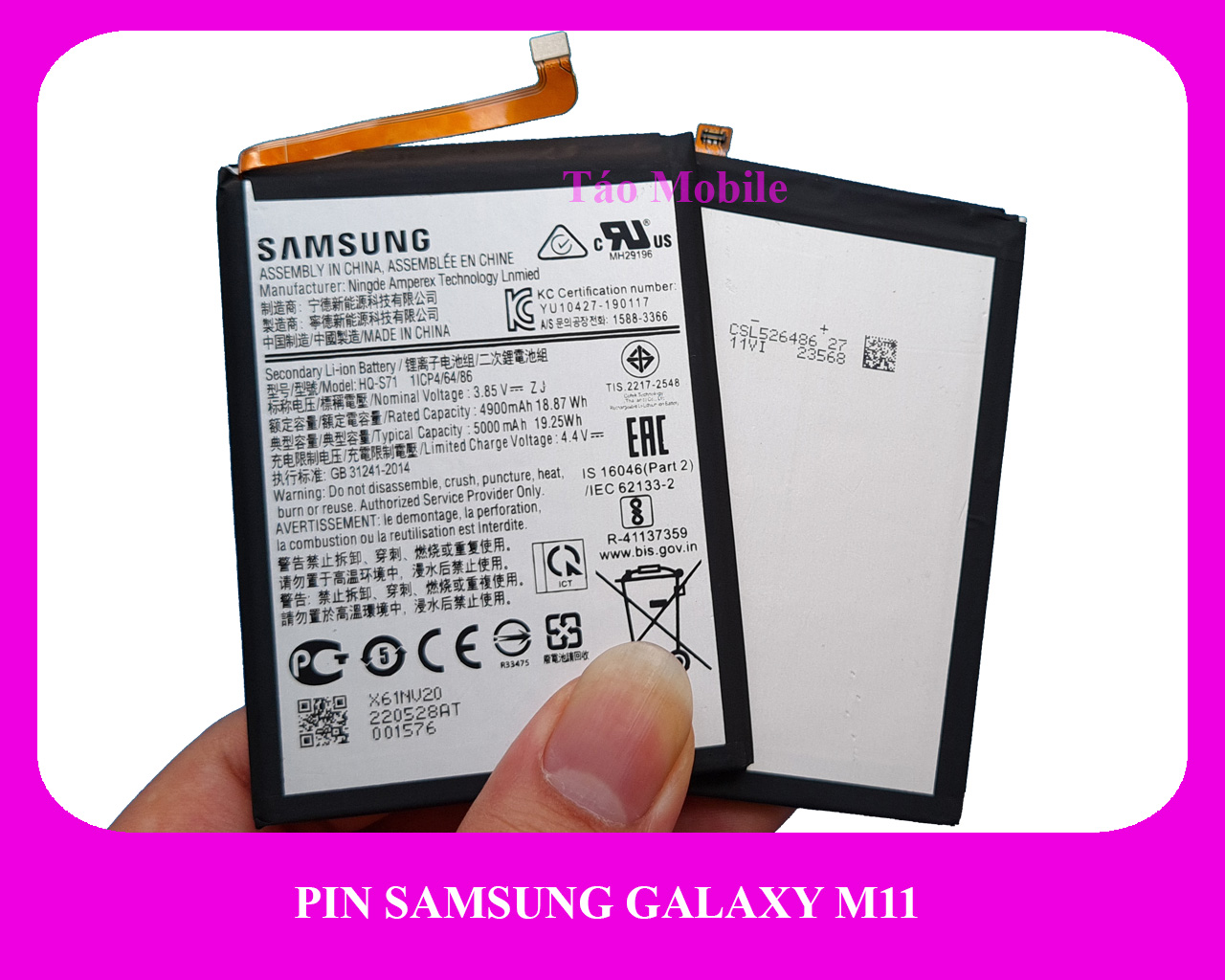 Pin Samsung Galaxy M11 zin công ty