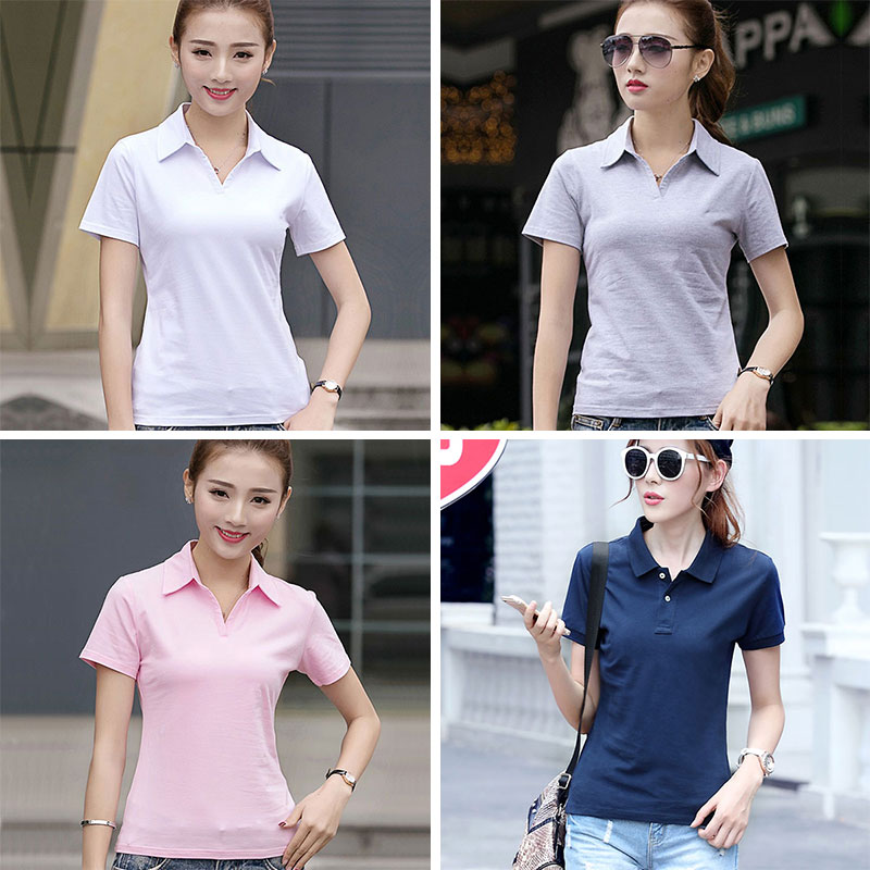 [HCM]Áo Thun Cổ Trụ Nữ Thời Trang