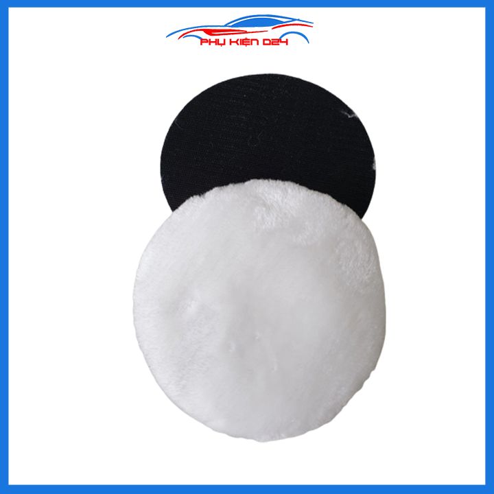 Phớt lông cừu đánh bóng ô tô, xe máy nhiều kích thước lựa chọn 100mm/125mm/150mm/180mm