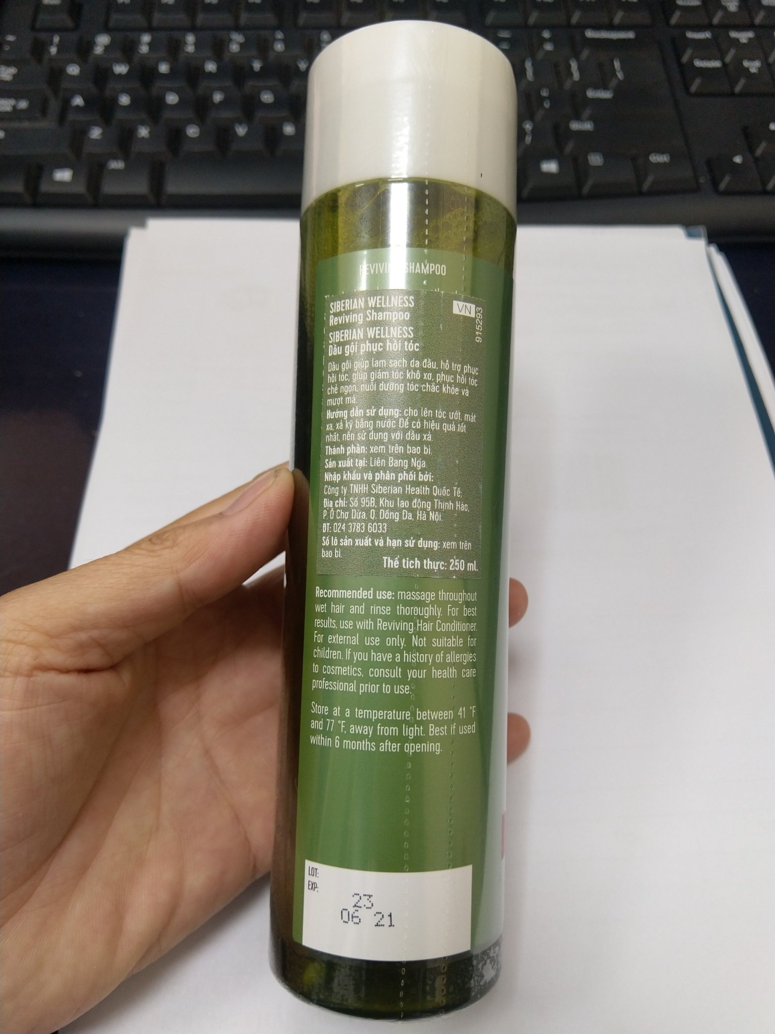 Dầu gội phục hồi tóc SIBERIAN WELLNESS Reviving Shampoo