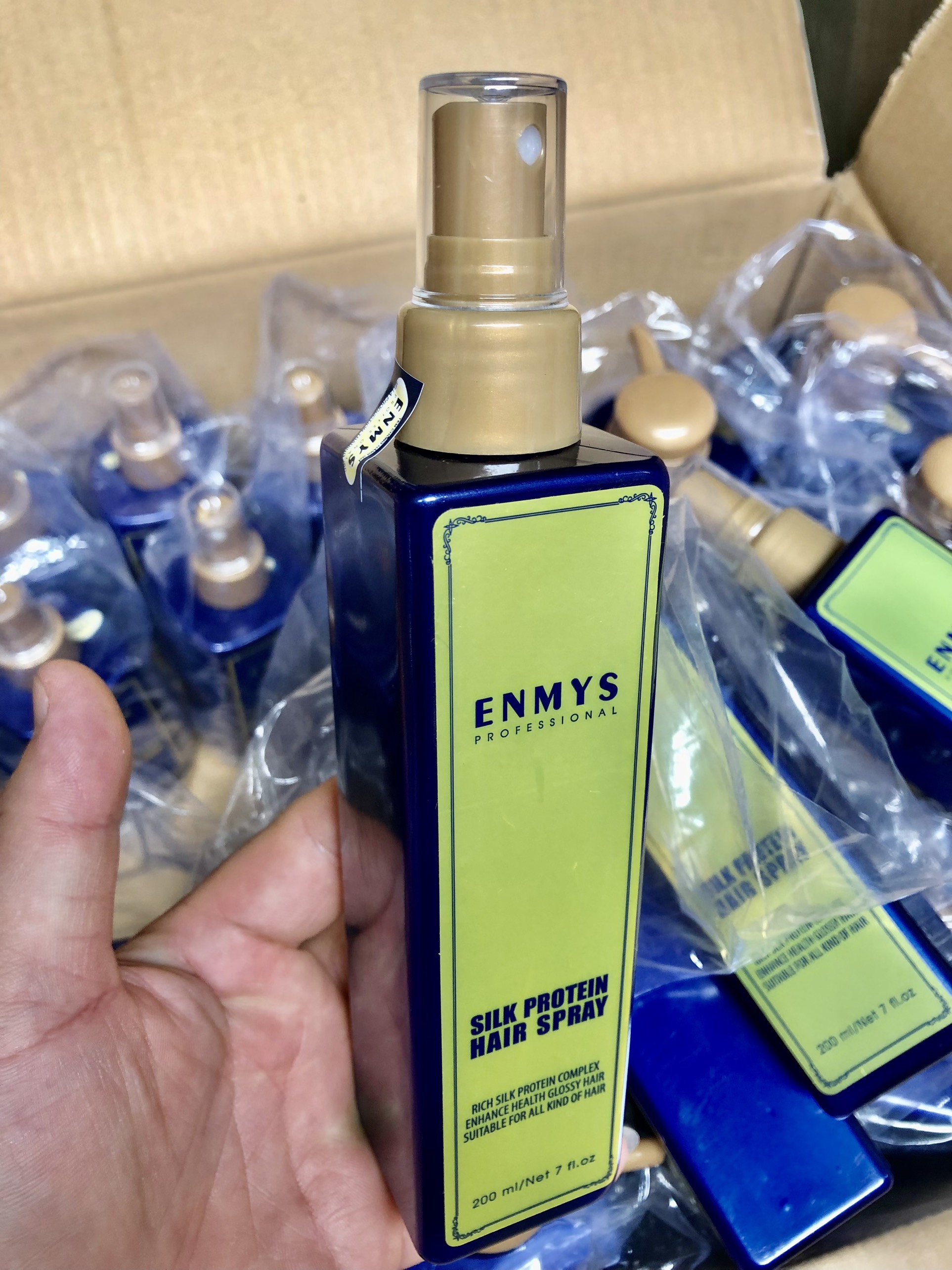 Xịt dưỡng tóc EnMys Silk Protein - Hàng Công Ty