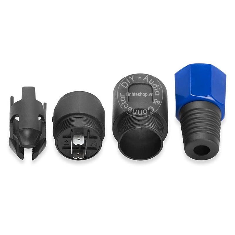 Giắc loa cổng cái  4 pin - Đầu hàn jack loa speakon female - Đầu nối jack loa cổng cái OD-10mm 1 chiếc