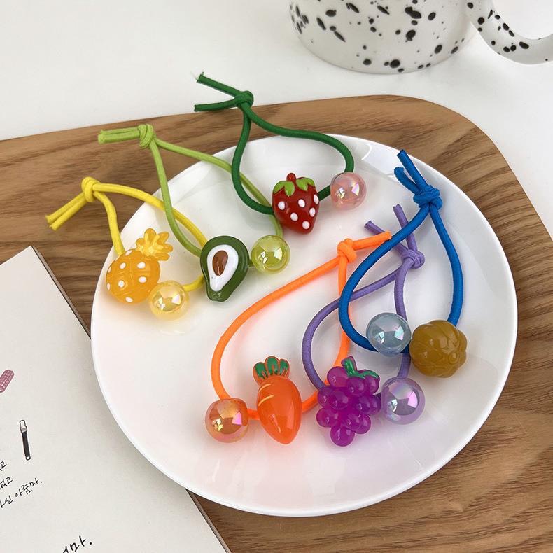 {Tím.Store} DÂY CỘT TÓC, THUN BUỘC TÓC CHÙM TRÁI CÂY DỄ THƯƠNG