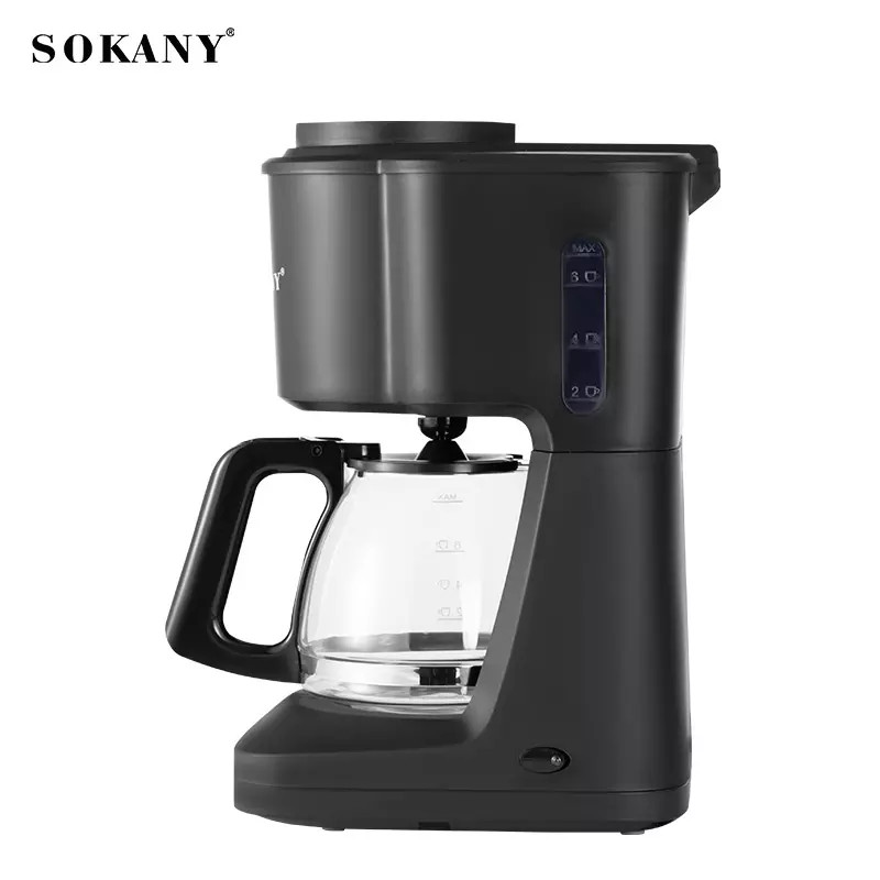 Máy Pha Cà Phê Espresso-Máy Pha Coffee Văn Phòng Siêu Tốc-Máy Pha Cafe Mini Siêu Tốc, Máy Pha Cafe SOKANY SK-124 Công Suất 800W, Dung Tích 600ml, Van Chống Nhỏ Giọt, Thiết Kế Gọn Đẹp Và Sang Trọng.