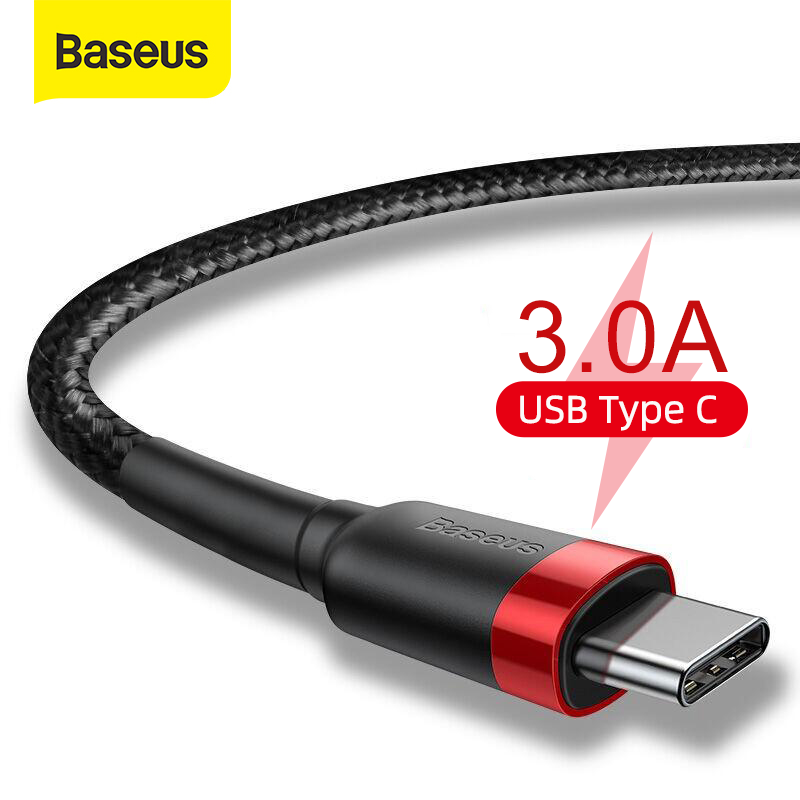 [USB => Type C] - Dây cáp sạc nhanh  Baseus đầu USB => Type C 3A